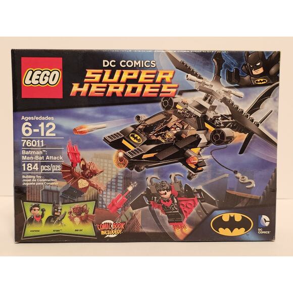 BAT MAN, MAN-BAT ATTACK Dc Super Heroes LEGO Set #76011 NEW Sealed RETIRED - Picture 1 of 15